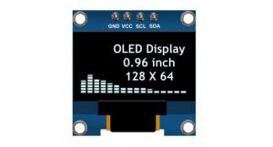 ماژول نمایشگر OLED سفید 0.96 اینچ دارای ارتباط I2C