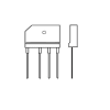 پل دیود 1000V 15A تخت شانه ای GBJ1510