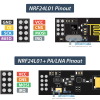 ماژول NRF24L01+PA+LNA با آنتن 10سانت