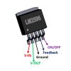 رگولاتور LM2596S-ADJ 3A پکیج TO-263-5