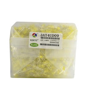 LED خودرنگ زرد 3mm اورجینال برند KENTO