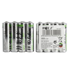 باتری قلمی شیرینگ 4 عددی سایز AA برند WOLF