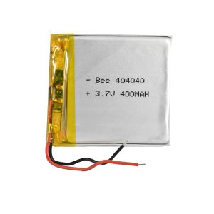 باتری لیتیوم پلیمر 3.7v ظرفیت 400mA ابعاد 404040