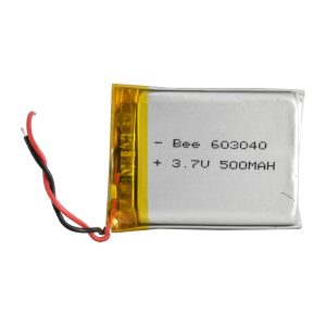 باتری لیتیوم پلیمر 3.7v ظرفیت 500mA ابعاد 603040