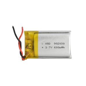 باتری لیتیوم پلیمر 3.7v ظرفیت 600mA ابعاد 902030