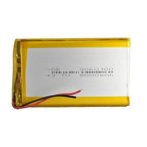 باتری لیتیوم پلیمر 3.7v ظرفیت 8000mA ابعاد 9060100