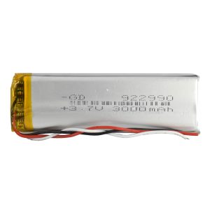 باتری لیتیوم پلیمر 3.7v ظرفیت 3000mA ابعاد 922990