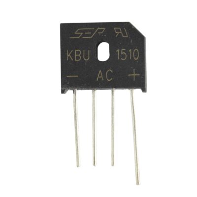 پل دیود 1000V/15A تخت شانه ای KBU1510