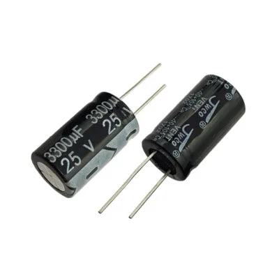 خازن الکترولیتی 3300 ميكروفاراد 25 ولت – 3300UF25V