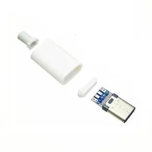 کانکتور USB MALE TYPE-C سر سیمی سفید