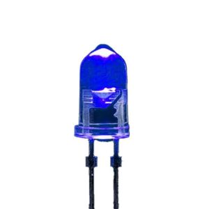 LED لیزری سوپر 5mm آبی پایه کوتاه
