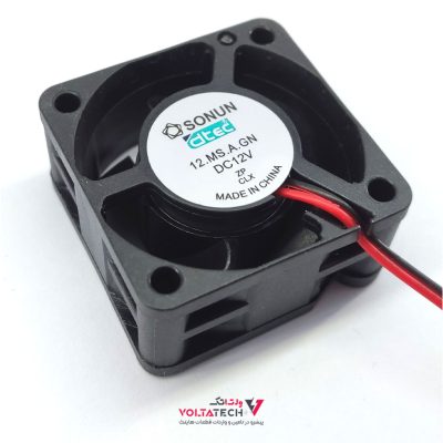 فن 12V دو سیمه سایز 4×4 ضخامت 2cm