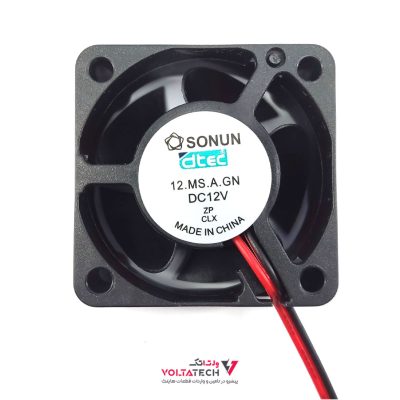 فن 12V دو سیمه سایز 4×4 ضخامت 2cm