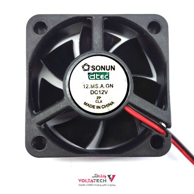 فن 12V دو سیمه سایز 5×5 ضخامت 2cm