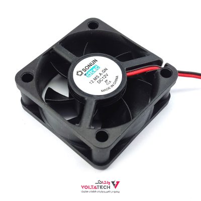 فن 12V دو سیمه سایز 5×5 ضخامت 2cm