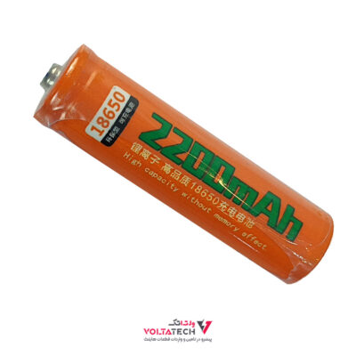 باتری لیتیوم یون 3.7v سایز 18650 ظرفیت 2200mAh برند SMALL SUN