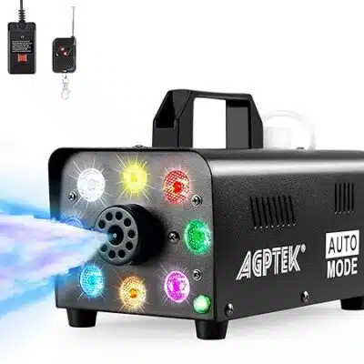 دستگاه مه پاش AGPtEK با کنترل از راه دور بی سیم و چراغ رنگارنگ LED 500w