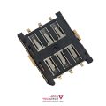 سوکت سیم کارت نانو 6PIN پلاستیکی با هولدر فلزی