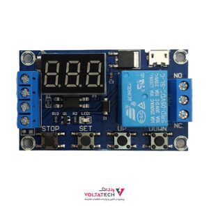 ماژول تایمر 30-6 ولت قابل تنظیم همراه با رله و نمایشگر مدل JZ-801