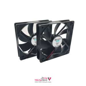 فن 24V دو سیمه سایز 12x12 ضخامت 2.5cm