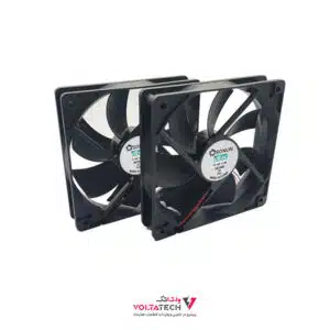 فن 24V دو سیمه سایز 12x12 ضخامت 2.5cm