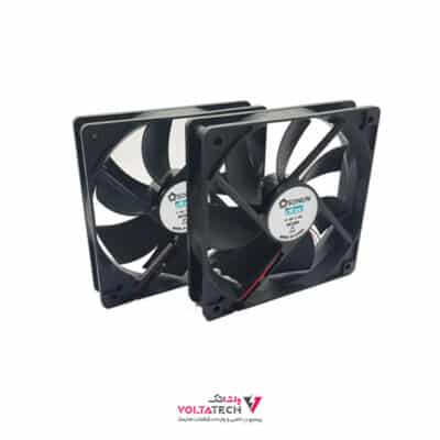 فن 24V دو سیمه سایز 12x12 ضخامت 2.5cm