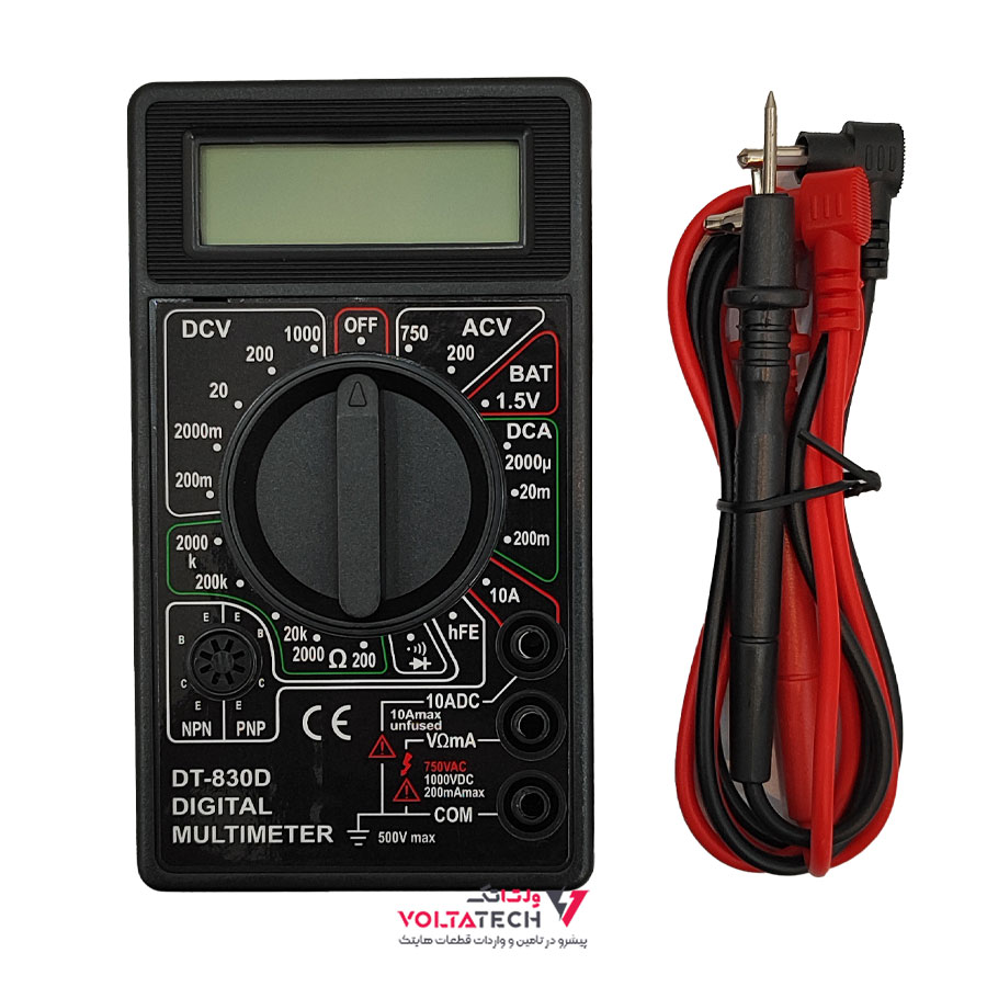مولتی-متر-دیجیتال-DT-830D-زرد مولتی متر دیجیتال DT-830D زرد