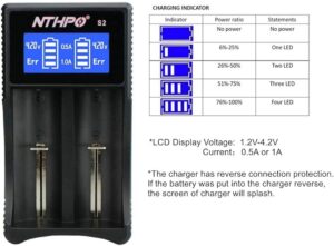 شارژر هوشمند برای باتری های قابل شارژ لیتیوم یونی با LCD