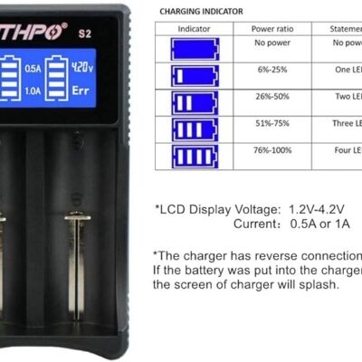 شارژر هوشمند برای باتری های قابل شارژ لیتیوم یونی با LCD