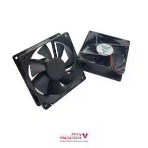 فن 12V دو سیمه سایز 7×7 ضخامت 2.5cm