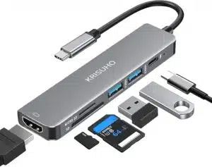 هاب usb تبدیل type-c به hdtv با قابلیت خواندن مموری قابل اتصال به pc و گوشی