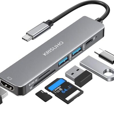 هاب usb تبدیل type-c به hdtv با قابلیت خواندن مموری قابل اتصال به pc و گوشی