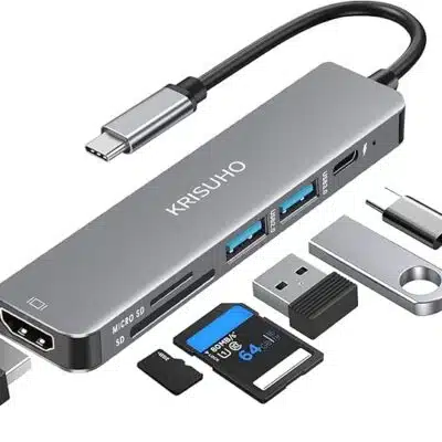 هاب usb تبدیل type-c به hdtv با قابلیت خواندن مموری قابل اتصال به pc و گوشی