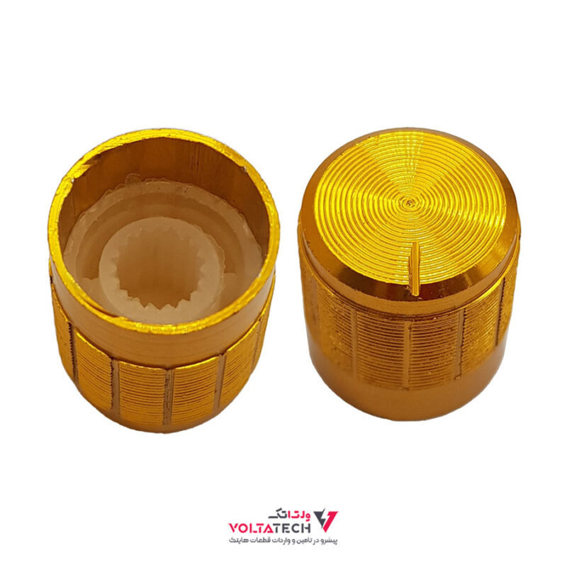 سرولوم طرح استیل طلایی 17×10