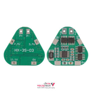 ماژول شارژ و دشارژ BMS باتری لیتیومی 3 سل 8 آمپر مدل HX-3S-03