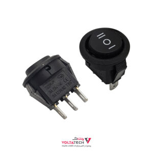 کلید راکر گرد کوچک سه حالته KCD1-601S