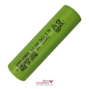باتری لیتیوم یون 3.7v سایز 10C-18650 ظرفیت 2000mAh برند KEEP-KOREA