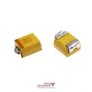 خازن تانتال SMD 100uF-6.3V پکیج B برند AVX اورجینال