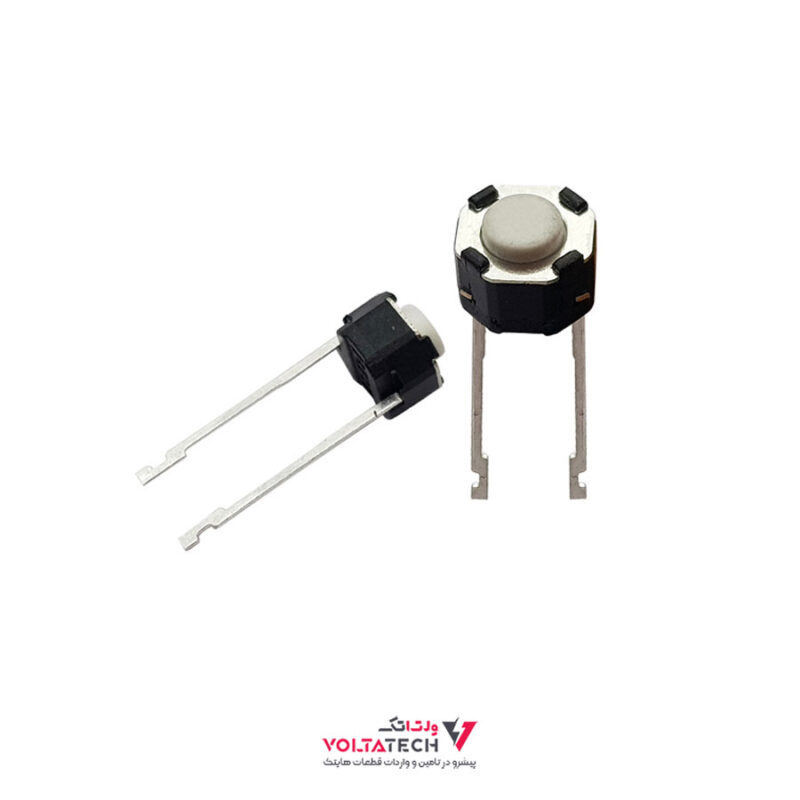 تک سوئیچ گرد 2 پین 6x6x4.3mm
