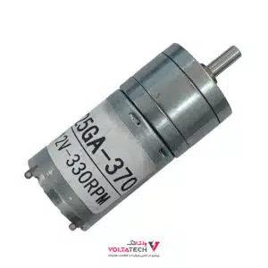 موتور دی سی گیربکس دار 25GA-370 (12V 330RPM)
