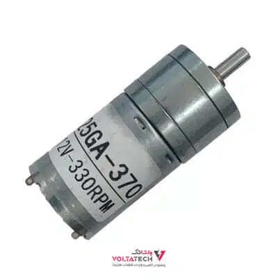 موتور دی سی گیربکس دار 25GA-370 (12V 330RPM)