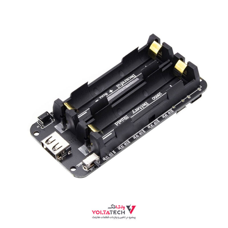 ماژول UPS و شارژر باتری لیتیومی 2 سل با خروجی 5V/2A