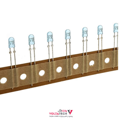 LED اوال 4mm آبی مات