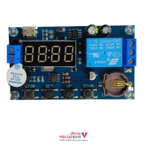 ماژول تایمر و ساعت XY-BJ ورودی Micro USB همراه با رله و نمایشگر