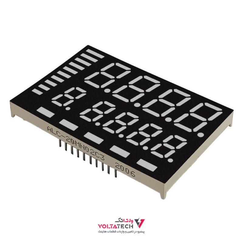 نمایشگر 9 دیجیت 2 ردیفه ALC-20MNO2C3 61x41
