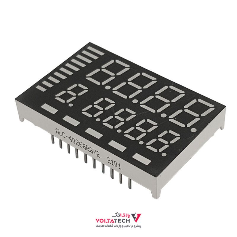 نمایشگر 9 دیجیت 2 ردیفه ALC-40266RGY2 40x26