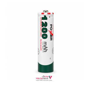 باتری لیتیوم یون 3.7v سایز 18650 ظرفیت 1200mAh برند Ultra Power نوکدار