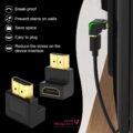 تبدیل نری به مادگی HDMI چپقی 90 درجه