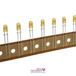 LED اوال 4mm زرد مات نواری 436 LITEON OVAL