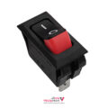کلید راکر باریک دو حالته یکطرف قرمز HB110C5N 2PIN